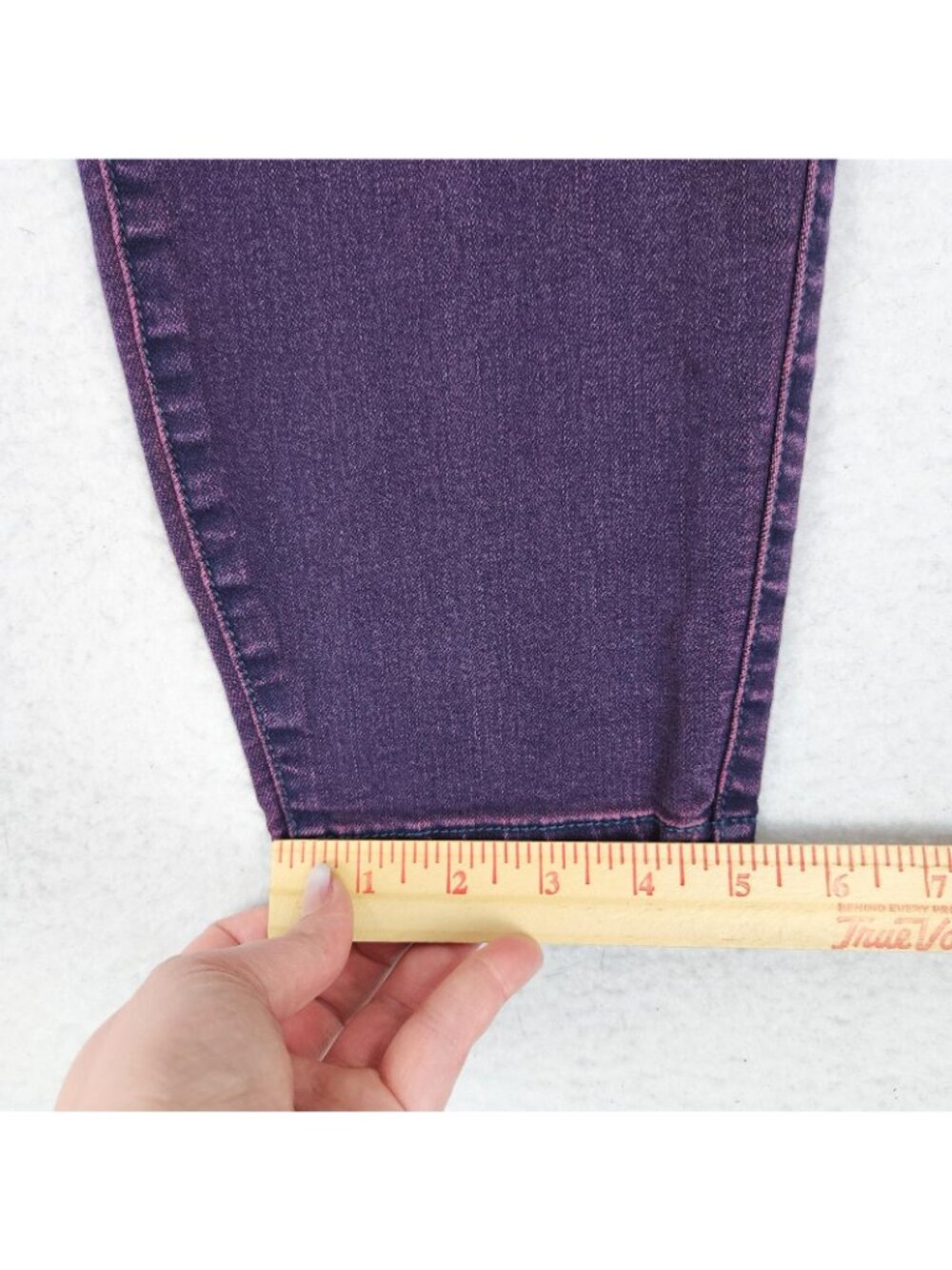 Torrid Jeans Womens 16 Purple Pink Mid Rise Skinny Stretch Casual Denim - Picture 7 of 12